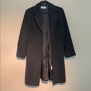 Charcoal gray pea coat